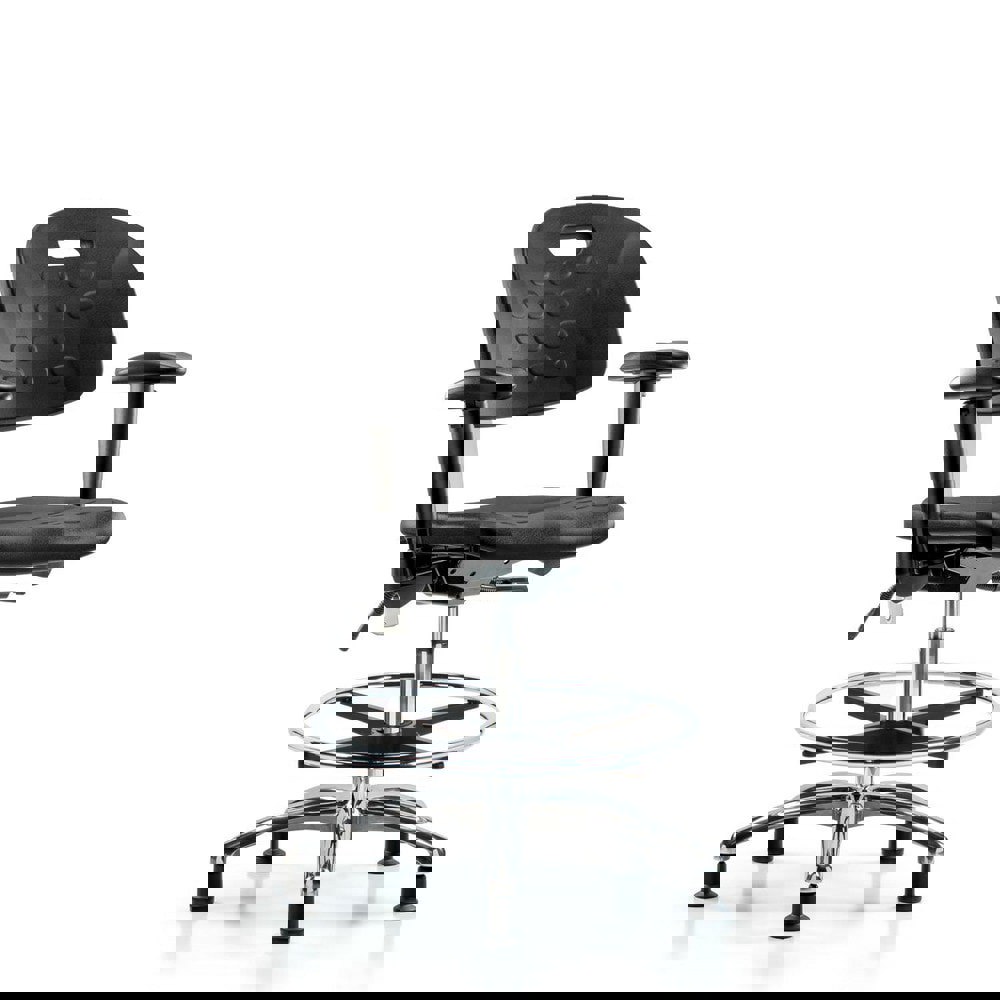 Task Chair: Polyurethane, Black